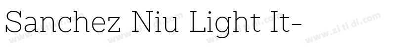 Sanchez Niu Light It字体转换 Sanchez Niu Light It字体转换